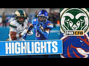 Colorado State Rams vs. Boise State Broncos Highlights | FOX College Football