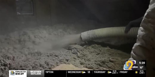 Iowa home gets free insulation through weatherization program