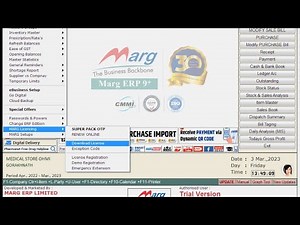 How to download Licence in Marg software?