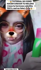 12K views · 456 reactions | ESTA ES YANIZ梁 videito de 2015 o 14 creo se los comparto (la extraño y la extrañan poco a poco volverá y mejor promesa !!!)  ✨TUTORIAL DE COMO HACER CRECER TU MELENA ( ósea tu hermoso cabellito 100% real no fake) ‍♀️‍♀️✨ | Yaniz | Facebook