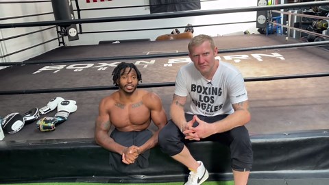 big z sparring with tony jeffries!