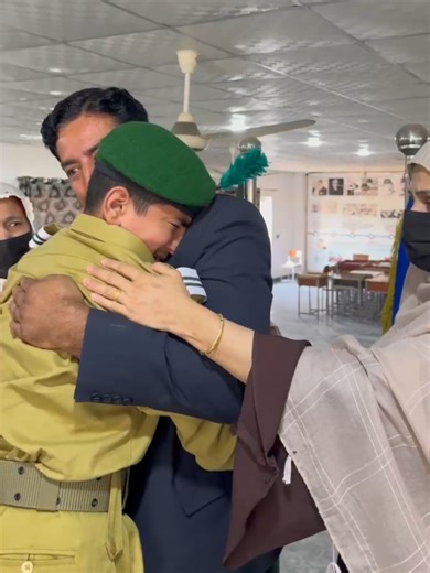Proud Cadet Meets Family in Uniform for the First Time