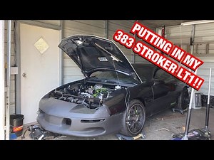Putting my 383 stroker LT1 in my car after 3 YEARS of building it!!!