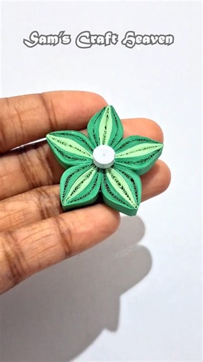 This stunning flower is made from PAPER?! 😳✨#quilling #paperflower #art #paperart #easy