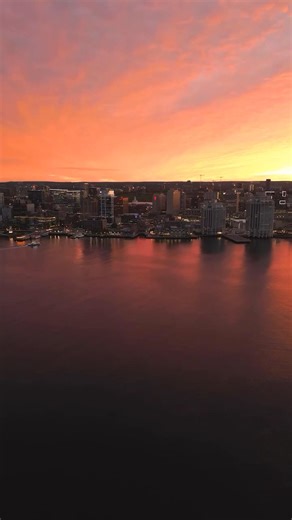 From matt_hayes_photography — Last night in Halifax 🔥 . . #halifax #sunset #drone | Halifaxnoise