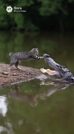 Cat vs alligator!!! Who wins? Danger, Danger!!! You will be surprised!