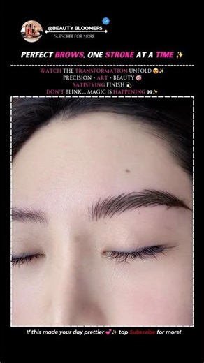 Most Satisfying Eyebrow Transformation EVER ✨ | Perfect Microblading Results | #eyebrowtips #eyes