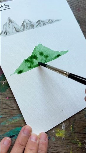 How to paint watercolor mountains 3 ways for beginners