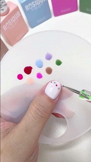 Spring Polka Dot Nails 🌸🫧✨ | Easy Gel Nail Art Tutorial for Beginners