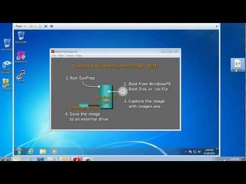 SysPrep the system and boot to WindowsPE -Create a system image WIM Part2
