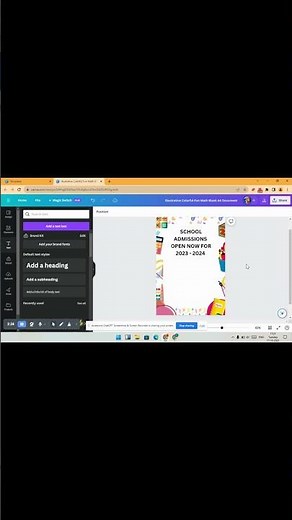 Create Stunning School Admission Posters with Canva | Easy Step-by-Step Tutorial PART 1
