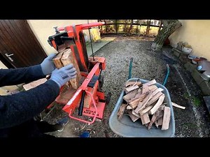 The Easiest Way to Cut Firewood (VERY EASY AND FAST)