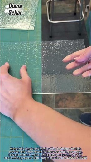 Amazing Grid Vinyl Cutting Trick | Fast & Accurate DIY Craft Technique