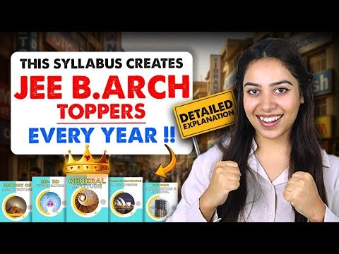 JEE B.Arch 2026 Full Syllabus Explained | SSAC’s Custom Syllabus by Architects