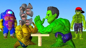 241K views · 2.9K reactions | Scary Teacher 3D Siren Head vs Among Us Mods Hulk Test Game Strong Arm Champion Nick Hulk and Miss T | Potência Segurança Eletrônica | Facebook