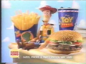 1995 Toy Story Kids Meal at Burger King Commercial