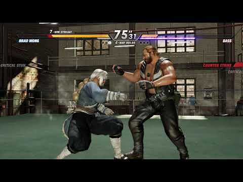 Dead or Alive 6 - Drunken master Brad Wong vs Bass Full Fight