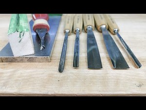Affûtage 3 - Gouges de sculture et ciseau en V