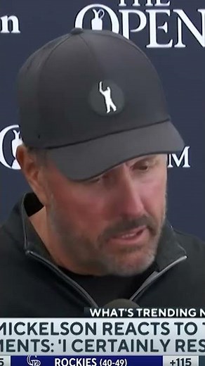 Phil Mickelson REACTS to Tiger Woods' LIV Golf comments 👀 #shorts