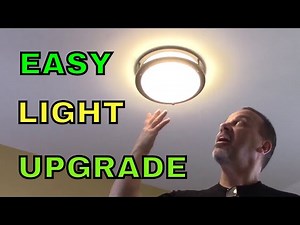 DIY Install LED ceiling light - how to upgrade an fluorescent or incandescent ceiling fixture