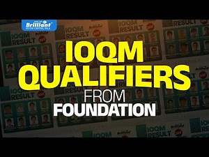 Indian Olympiad Qualifier in Mathematics (IOQM) QUALIFIERS FROM FOUNDATION | BRILLIANT PALA