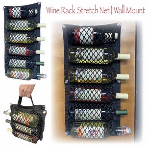 Wine Rack Stretch Net | Wall Mount - Etsy Canada