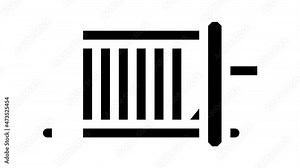 generator hydrogen animated glyph icon generator hydrogen sign. isolated on white background