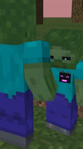 【ゾンビ親子】#1 チビゾンビが何者かに連れ去られた！ #minecraftanimation