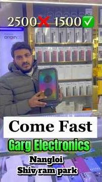 Best speaker sirf ₹1500 me sirf Garg Electronics pr.#viral #trending #shorts #speaker