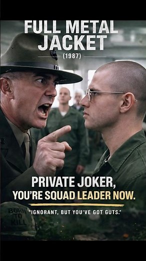 Private Joker, You’re Squad Leader Now 🪖 | Full Metal Jacket (1987) #shorts #movie