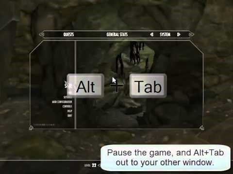 Skyrim Alt+Tab Double cursor fix! (NO mods!)