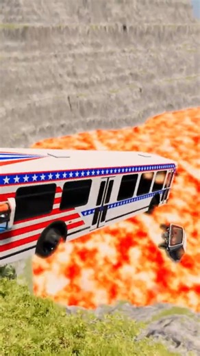 Lava Pit vs EVERYTHING: Bus Edition . BeamNG video