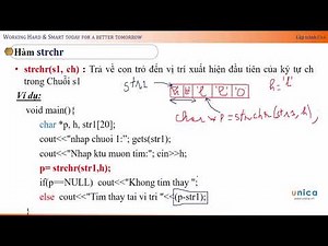(Lập trình C++) Bài 81 Hàm strchr,strstr tìm ký tự, chuỗi