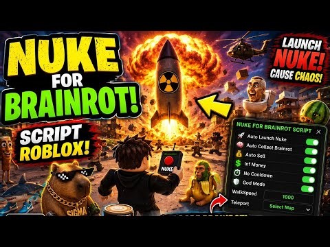 NUKE FOR BRAINROT SCRIPT! AUTO FARM + INFINITE MONEY 😱 (INSANE OP)