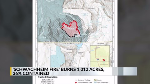 Wildfire burns 1,000+ acres in southern Colorado, near New Mexico stateline