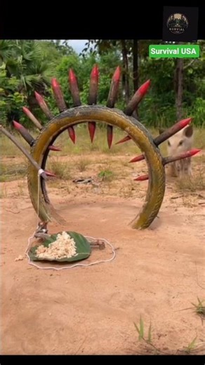 Primitive Wooden Cage Trap in the Wild | Survival Skills Demonstration