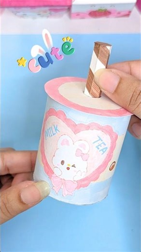Cute DIY Milk Box #shorts #aklimacraftsandjournals #art #diy #handmade #satisfying #youtubeshorts