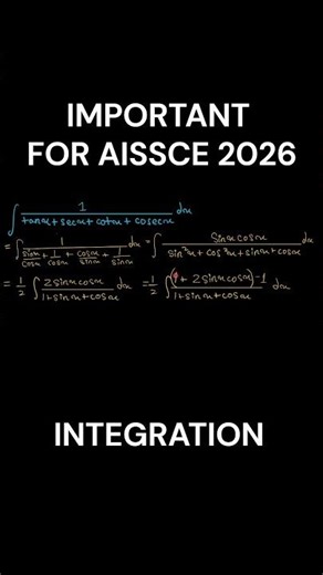 Find ∫ 1 / (tan(x) + sec(x) + cot(x) + cosec(x)) dx | Class 12 Integration| Boards 2026| JEE