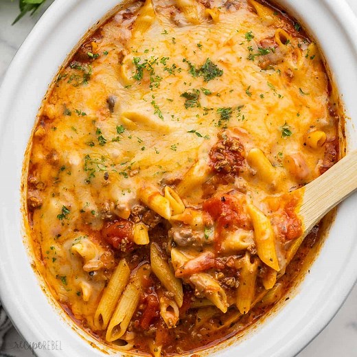 Slow Cooker Baked Ziti Recipe