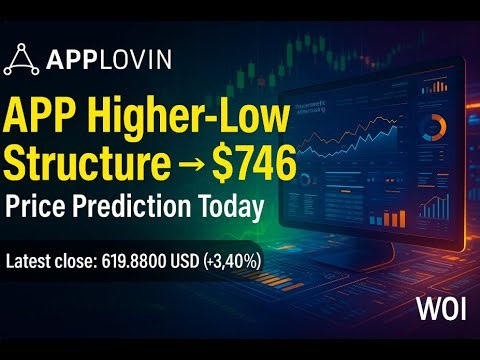 📈 🚀 APP Higher-Low Structure → $746 | Price Prediction Today