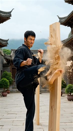 Kung Fu Power Training 💪🔥 #kungfutraining #kungfu #shortvideo