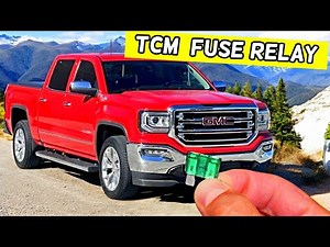 GMC SIERRA TCM TRANSMISSION CONTROL MODULE FUSE RELAY LOCATION REPLACEMENT 2014 2015 2016 2017 2018