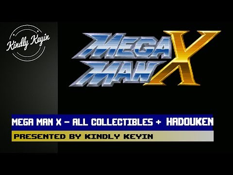 Mega Man X: How To - All Heart Tanks, Sub Tanks, & Armor + Hadouken! (HD)