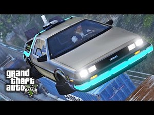 GTA V E28 - Flying Delorean from Back to the Future