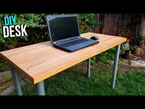 Easy DIY Desk Build with Screw on Legs -Jonny DIY