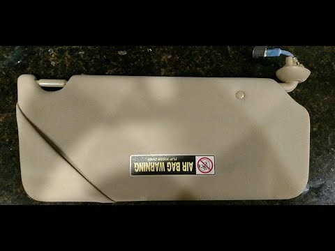 How to Repair Honda Accord Sun Visor