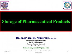 PPT - Storage of Pharmaceutical Products PowerPoint Presentation, free download - ID:6820546