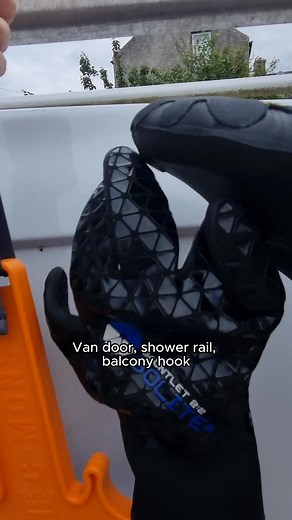 Small bathroom, no outlets? Hang it anywhere. Sea Monster clips to a shower rail, van door, or branch. Suit hangs at the waist. Boots and gloves on solid pegs. Vents and drip channels move air so it dries fast. Heavy-duty recycled plastic that protects your suit. Black Friday: 15% off storewide. Surf, hang, done. | c-monsta | Facebook