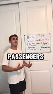 Private Pilot Privileges and Limitations #privatepilot #aviation #studentpilot #cfi #plane