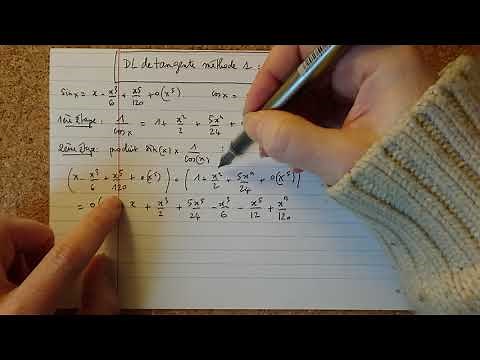 L1 Analyse : DL de tangente méthode 1 : tan = sin/cos